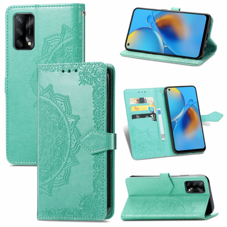 Mandala Flower Embossed Horizontal Flip Leather Case with Bracket / Card Slot / Wallet / Lanyard, For Sony Xperia 5 III, For Galaxy A32 4G, For OPPO F19