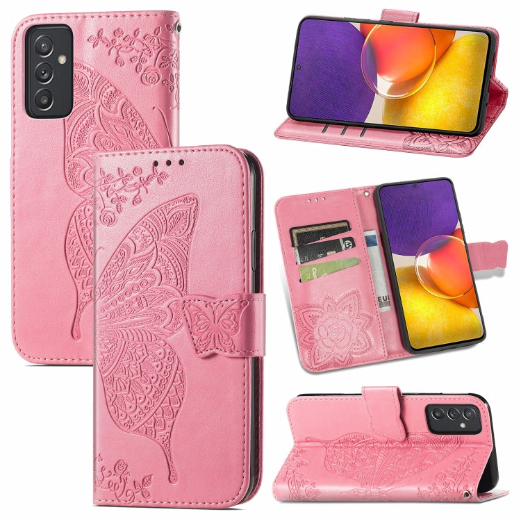 Butterfly Love Flower Embossed Horizontal Flip Leather Case with Bracket / Card Slot / Wallet / Lanyard, For Samsung Galaxy A82 5G, For Samsung Galaxy A32 4G, For Sony Xperia 1 III, For OPPO F19  4G/ A74 4G, For Nokia 6.3, For LG Stylo 7 4G