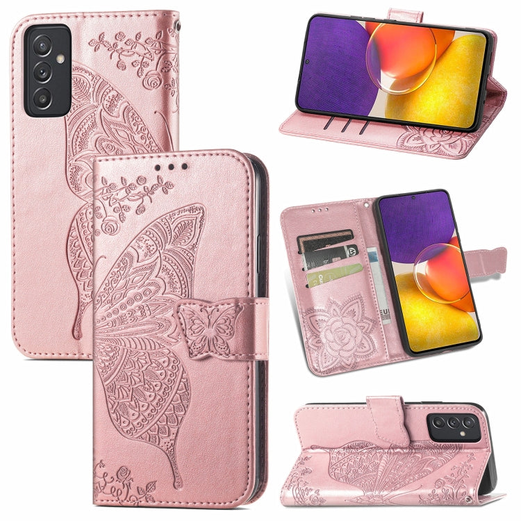 Butterfly Love Flower Embossed Horizontal Flip Leather Case with Bracket / Card Slot / Wallet / Lanyard, For Samsung Galaxy A82 5G, For Samsung Galaxy A32 4G, For Sony Xperia 1 III, For OPPO F19  4G/ A74 4G, For Nokia 6.3, For LG Stylo 7 4G