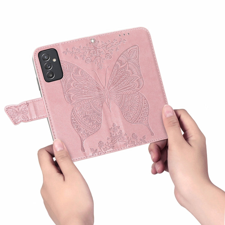 Butterfly Love Flower Embossed Horizontal Flip Leather Case with Bracket / Card Slot / Wallet / Lanyard, For Samsung Galaxy A82 5G, For Samsung Galaxy A32 4G, For Sony Xperia 1 III, For OPPO F19  4G/ A74 4G, For Nokia 6.3, For LG Stylo 7 4G