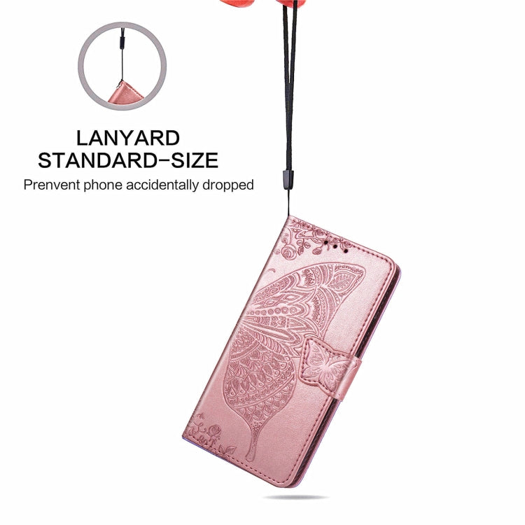 Butterfly Love Flower Embossed Horizontal Flip Leather Case with Bracket / Card Slot / Wallet / Lanyard, For Samsung Galaxy A82 5G, For Samsung Galaxy A32 4G, For Sony Xperia 1 III, For OPPO F19  4G/ A74 4G, For Nokia 6.3, For LG Stylo 7 4G