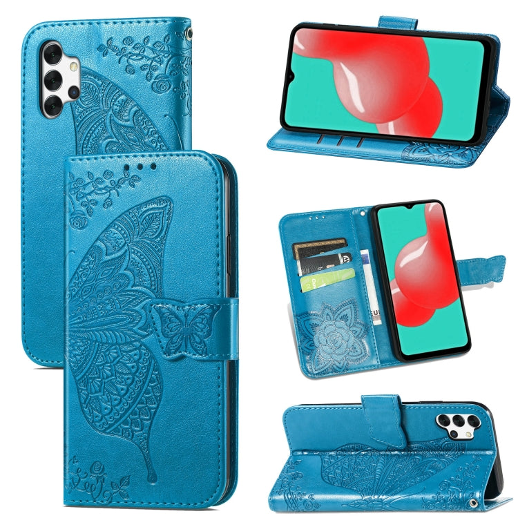 Butterfly Love Flower Embossed Horizontal Flip Leather Case with Bracket / Card Slot / Wallet / Lanyard, For Samsung Galaxy A82 5G, For Samsung Galaxy A32 4G, For Sony Xperia 1 III, For OPPO F19  4G/ A74 4G, For Nokia 6.3, For LG Stylo 7 4G