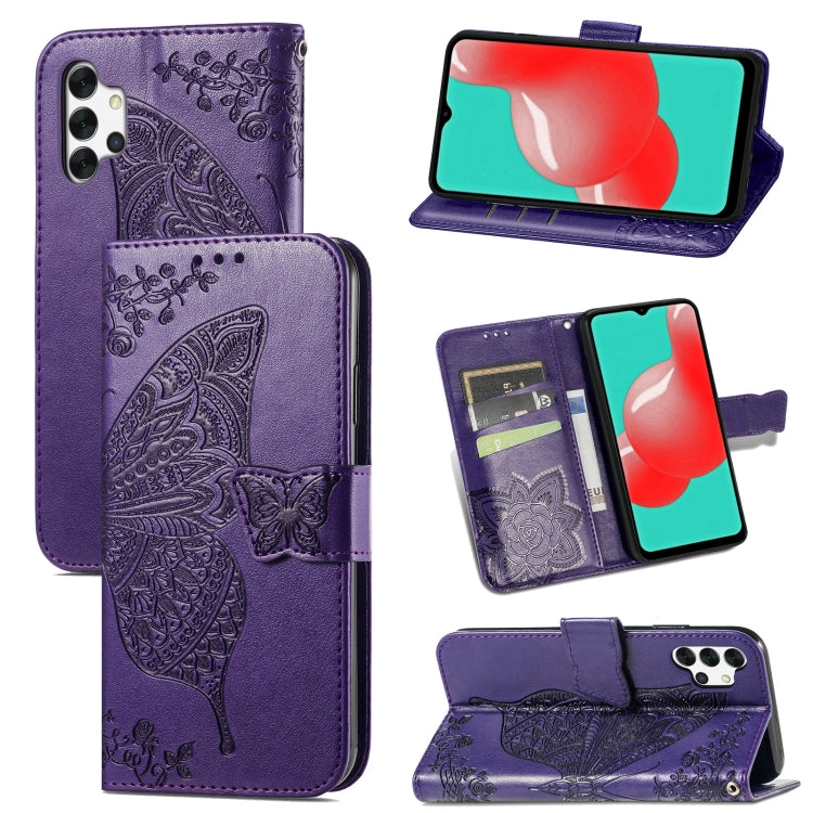 Butterfly Love Flower Embossed Horizontal Flip Leather Case with Bracket / Card Slot / Wallet / Lanyard, For Samsung Galaxy A82 5G, For Samsung Galaxy A32 4G, For Sony Xperia 1 III, For OPPO F19  4G/ A74 4G, For Nokia 6.3, For LG Stylo 7 4G