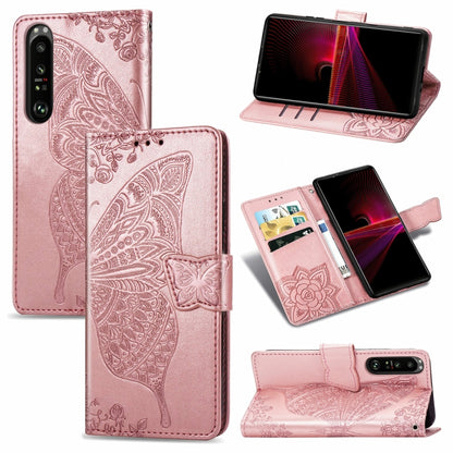 Butterfly Love Flower Embossed Horizontal Flip Leather Case with Bracket / Card Slot / Wallet / Lanyard, For Samsung Galaxy A82 5G, For Samsung Galaxy A32 4G, For Sony Xperia 1 III, For OPPO F19  4G/ A74 4G, For Nokia 6.3, For LG Stylo 7 4G