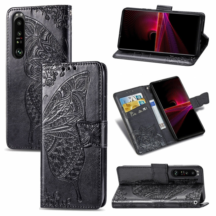 Butterfly Love Flower Embossed Horizontal Flip Leather Case with Bracket / Card Slot / Wallet / Lanyard, For Samsung Galaxy A82 5G, For Samsung Galaxy A32 4G, For Sony Xperia 1 III, For OPPO F19  4G/ A74 4G, For Nokia 6.3, For LG Stylo 7 4G
