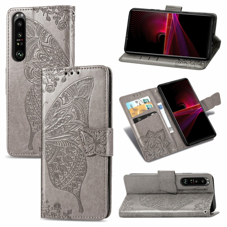 Butterfly Love Flower Embossed Horizontal Flip Leather Case with Bracket / Card Slot / Wallet / Lanyard, For Samsung Galaxy A82 5G, For Samsung Galaxy A32 4G, For Sony Xperia 1 III, For OPPO F19  4G/ A74 4G, For Nokia 6.3, For LG Stylo 7 4G