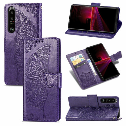 Butterfly Love Flower Embossed Horizontal Flip Leather Case with Bracket / Card Slot / Wallet / Lanyard, For Samsung Galaxy A82 5G, For Samsung Galaxy A32 4G, For Sony Xperia 1 III, For OPPO F19  4G/ A74 4G, For Nokia 6.3, For LG Stylo 7 4G