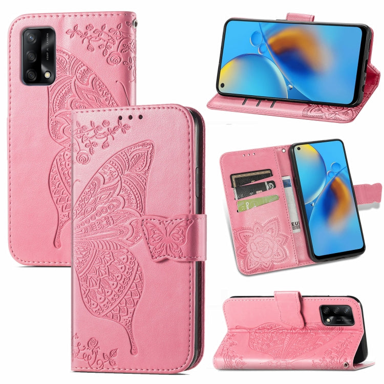 Butterfly Love Flower Embossed Horizontal Flip Leather Case with Bracket / Card Slot / Wallet / Lanyard, For Samsung Galaxy A82 5G, For Samsung Galaxy A32 4G, For Sony Xperia 1 III, For OPPO F19  4G/ A74 4G, For Nokia 6.3, For LG Stylo 7 4G