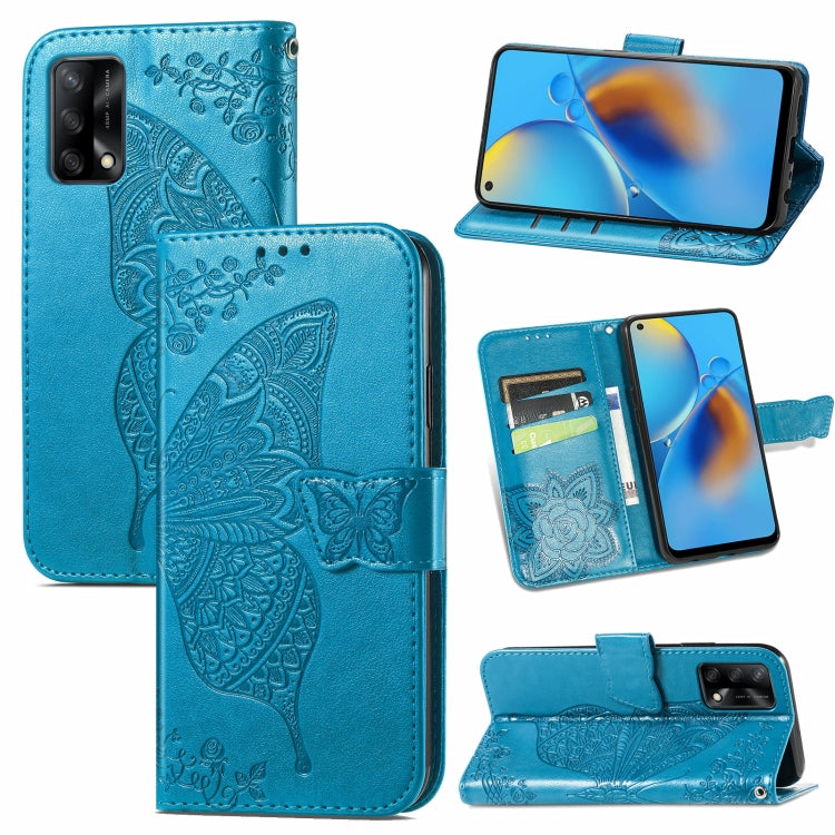 Butterfly Love Flower Embossed Horizontal Flip Leather Case with Bracket / Card Slot / Wallet / Lanyard, For Samsung Galaxy A82 5G, For Samsung Galaxy A32 4G, For Sony Xperia 1 III, For OPPO F19  4G/ A74 4G, For Nokia 6.3, For LG Stylo 7 4G