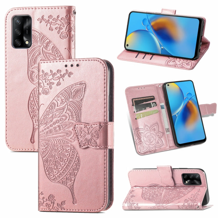 Butterfly Love Flower Embossed Horizontal Flip Leather Case with Bracket / Card Slot / Wallet / Lanyard, For Samsung Galaxy A82 5G, For Samsung Galaxy A32 4G, For Sony Xperia 1 III, For OPPO F19  4G/ A74 4G, For Nokia 6.3, For LG Stylo 7 4G