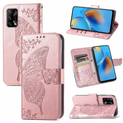Butterfly Love Flower Embossed Horizontal Flip Leather Case with Bracket / Card Slot / Wallet / Lanyard, For Samsung Galaxy A82 5G, For Samsung Galaxy A32 4G, For Sony Xperia 1 III, For OPPO F19  4G/ A74 4G, For Nokia 6.3, For LG Stylo 7 4G