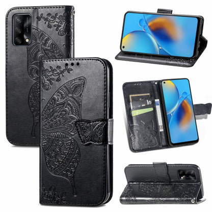 Butterfly Love Flower Embossed Horizontal Flip Leather Case with Bracket / Card Slot / Wallet / Lanyard, For Samsung Galaxy A82 5G, For Samsung Galaxy A32 4G, For Sony Xperia 1 III, For OPPO F19  4G/ A74 4G, For Nokia 6.3, For LG Stylo 7 4G