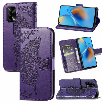 Butterfly Love Flower Embossed Horizontal Flip Leather Case with Bracket / Card Slot / Wallet / Lanyard, For Samsung Galaxy A82 5G, For Samsung Galaxy A32 4G, For Sony Xperia 1 III, For OPPO F19  4G/ A74 4G, For Nokia 6.3, For LG Stylo 7 4G