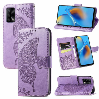 Butterfly Love Flower Embossed Horizontal Flip Leather Case with Bracket / Card Slot / Wallet / Lanyard, For Samsung Galaxy A82 5G, For Samsung Galaxy A32 4G, For Sony Xperia 1 III, For OPPO F19  4G/ A74 4G, For Nokia 6.3, For LG Stylo 7 4G