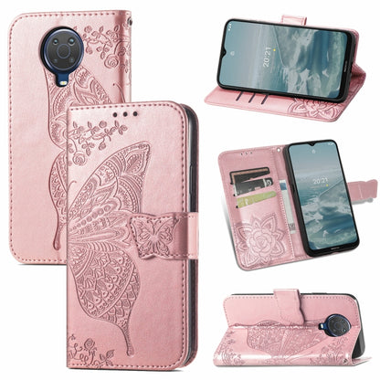 Butterfly Love Flower Embossed Horizontal Flip Leather Case with Bracket / Card Slot / Wallet / Lanyard, For Samsung Galaxy A82 5G, For Samsung Galaxy A32 4G, For Sony Xperia 1 III, For OPPO F19  4G/ A74 4G, For Nokia 6.3, For LG Stylo 7 4G