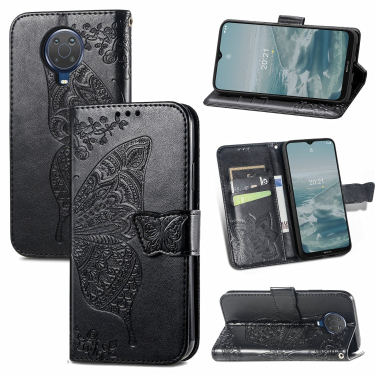 Butterfly Love Flower Embossed Horizontal Flip Leather Case with Bracket / Card Slot / Wallet / Lanyard, For Samsung Galaxy A82 5G, For Samsung Galaxy A32 4G, For Sony Xperia 1 III, For OPPO F19  4G/ A74 4G, For Nokia 6.3, For LG Stylo 7 4G