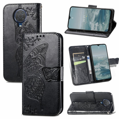 Butterfly Love Flower Embossed Horizontal Flip Leather Case with Bracket / Card Slot / Wallet / Lanyard, For Samsung Galaxy A82 5G, For Samsung Galaxy A32 4G, For Sony Xperia 1 III, For OPPO F19  4G/ A74 4G, For Nokia 6.3, For LG Stylo 7 4G