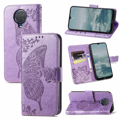 Butterfly Love Flower Embossed Horizontal Flip Leather Case with Bracket / Card Slot / Wallet / Lanyard, For Samsung Galaxy A82 5G, For Samsung Galaxy A32 4G, For Sony Xperia 1 III, For OPPO F19  4G/ A74 4G, For Nokia 6.3, For LG Stylo 7 4G
