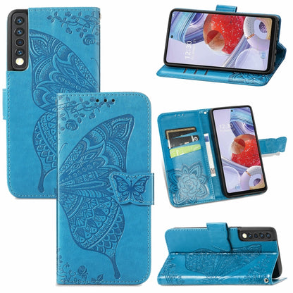 Butterfly Love Flower Embossed Horizontal Flip Leather Case with Bracket / Card Slot / Wallet / Lanyard, For Samsung Galaxy A82 5G, For Samsung Galaxy A32 4G, For Sony Xperia 1 III, For OPPO F19  4G/ A74 4G, For Nokia 6.3, For LG Stylo 7 4G