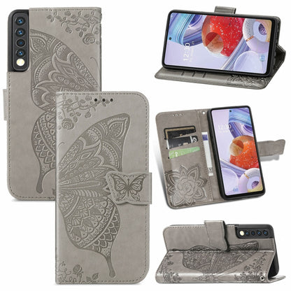 Butterfly Love Flower Embossed Horizontal Flip Leather Case with Bracket / Card Slot / Wallet / Lanyard, For Samsung Galaxy A82 5G, For Samsung Galaxy A32 4G, For Sony Xperia 1 III, For OPPO F19  4G/ A74 4G, For Nokia 6.3, For LG Stylo 7 4G