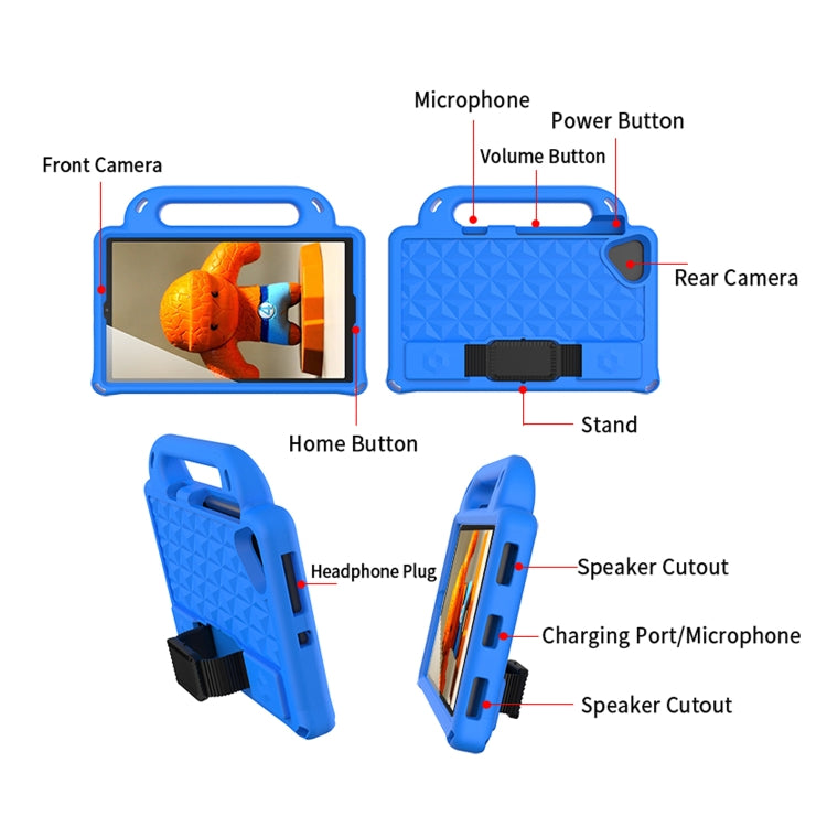 Diamond Series EVA  Anti-Fall Shockproof Sleeve Protective Shell Case with Holder & Strap, For Lenovo Tab M8  8.0 TB-8505F