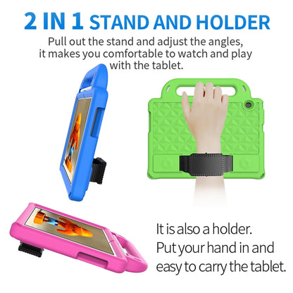 Diamond Series EVA Anti-Fall Shockproof Sleeve Protective Shell Case with Holder & Strap, For Huawei MediaPad T3 10 9.6 inch