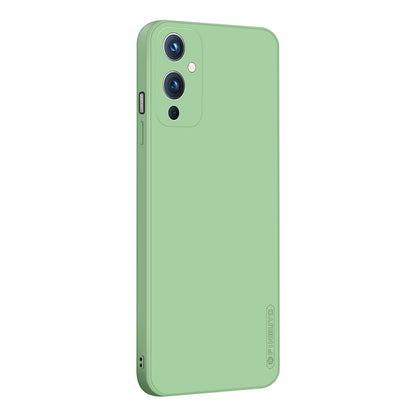 Green shockproof silicone TPU phone case with camera cutouts, PINWUYO Touching Series