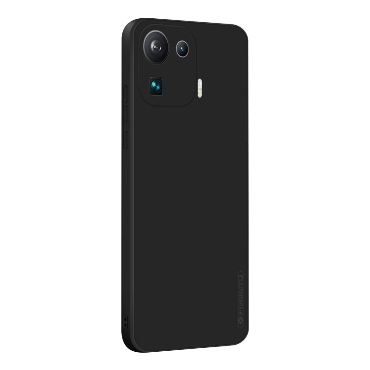 Black silicone TPU phone case with camera openings and button cutouts