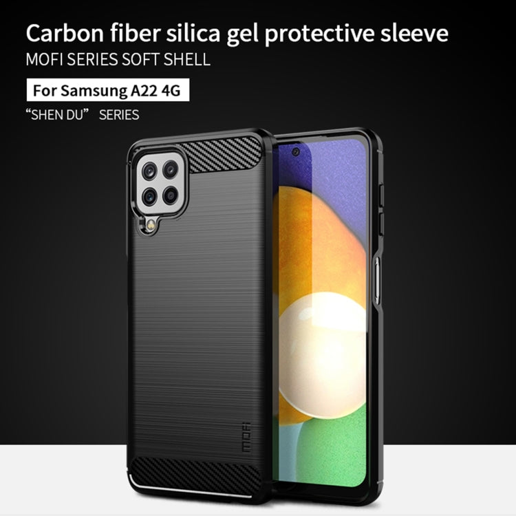 MOFI Gentleness Series Brushed Texture Carbon Fiber Soft TPU Case, For Samsung Galaxy A22 4G, For Nokia G10 / G20 / 6.3, For Google Pixel 6
