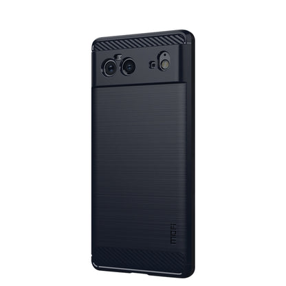 MOFI Gentleness Series Brushed Texture Carbon Fiber Soft TPU Case, For Samsung Galaxy A22 4G, For Nokia G10 / G20 / 6.3, For Google Pixel 6