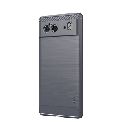 MOFI Gentleness Series Brushed Texture Carbon Fiber Soft TPU Case, For Samsung Galaxy A22 4G, For Nokia G10 / G20 / 6.3, For Google Pixel 6