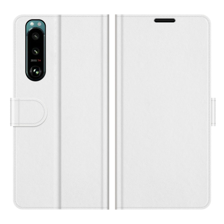 For Sony Xperia 5 III R64 Texture Single Horizontal Flip Protective Case with Holder & Card Slots & Wallet& Photo Frame, For Sony Xperia 5 III