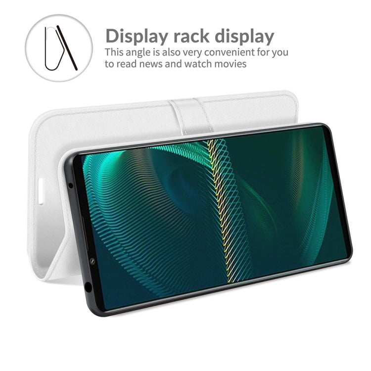 For Sony Xperia 5 III R64 Texture Single Horizontal Flip Protective Case with Holder & Card Slots & Wallet& Photo Frame, For Sony Xperia 5 III