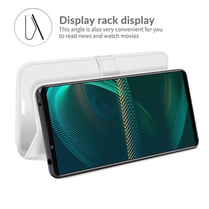 For Sony Xperia 5 III R64 Texture Single Horizontal Flip Protective Case with Holder & Card Slots & Wallet& Photo Frame, For Sony Xperia 5 III