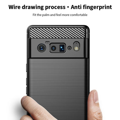 MOFI Gentleness Series Brushed Texture Carbon Fiber Soft TPU Case, For Google Pixel 6 Pro