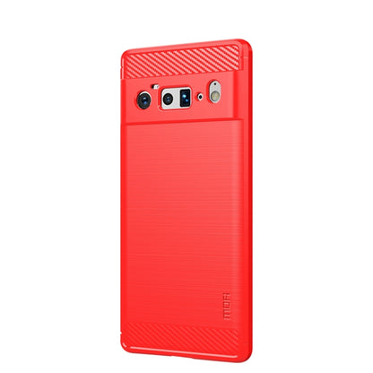 MOFI Gentleness Series Brushed Texture Carbon Fiber Soft TPU Case, For Google Pixel 6 Pro