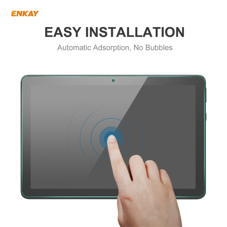 For Amazon Fire HD 10 / HD 10 Plus 2021 ENKAY Hat-Prince 0.33mm 9H Surface Hardness 2.5D Explosion-proof Tempered Glass Protector Film, 1 PCS, 2 PCS