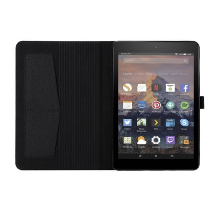 Horizontal Flip TPU + Fabric PU Leather Protective Case with Name Card Clip, For  Amazon Kindle Fire HD 10 2021