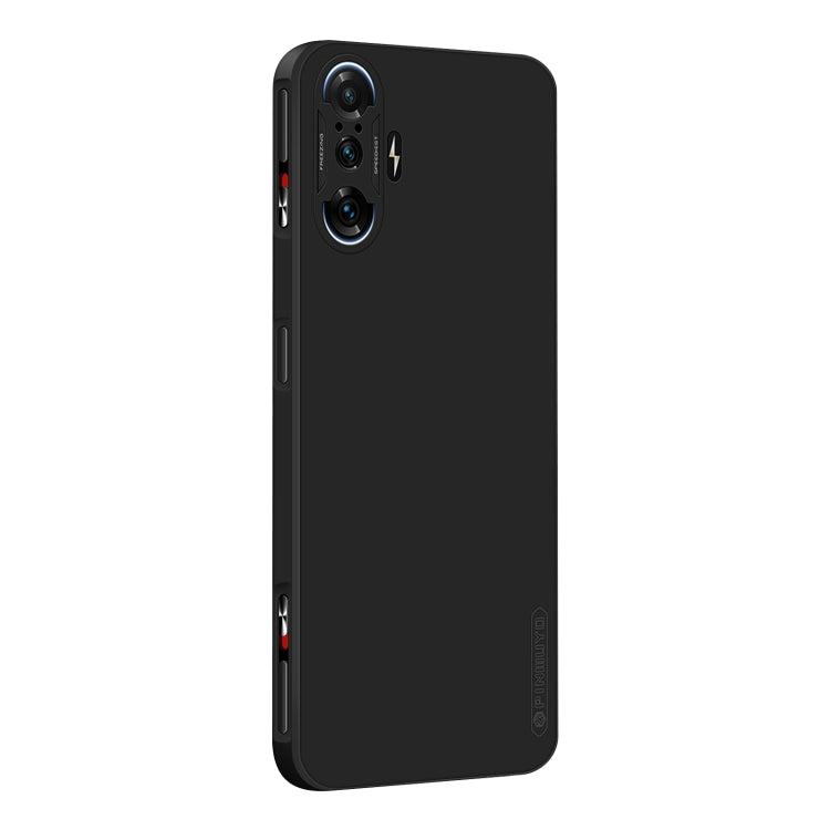 Black liquid silicone TPU shockproof phone case with button and port openings