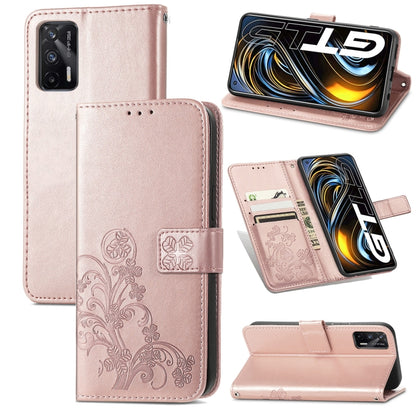 Four-leaf Clasp Embossed Buckle Mobile Phone Protection Leather Case with Lanyard & Card Slot & Wallet & Bracket Function, For OPPO A94 5G / F19 Pro+ 5G / Reno5 Z, For Motorola Moto G Power 2021, For OPPO A54 5G, For OPPO Realme C21                    ...