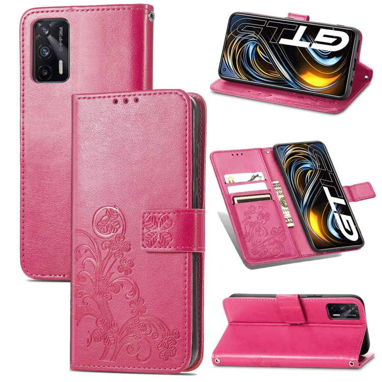 Four-leaf Clasp Embossed Buckle Mobile Phone Protection Leather Case with Lanyard & Card Slot & Wallet & Bracket Function, For OPPO A94 5G / F19 Pro+ 5G / Reno5 Z, For Motorola Moto G Power 2021, For OPPO A54 5G, For OPPO Realme C21                    ...