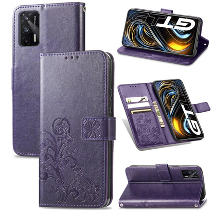 Four-leaf Clasp Embossed Buckle Mobile Phone Protection Leather Case with Lanyard & Card Slot & Wallet & Bracket Function, For OPPO A94 5G / F19 Pro+ 5G / Reno5 Z, For Motorola Moto G Power 2021, For OPPO A54 5G, For OPPO Realme C21                    ...