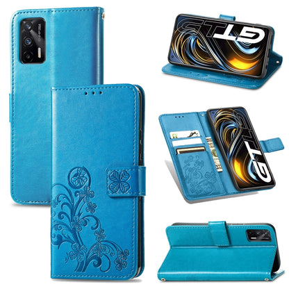 Four-leaf Clasp Embossed Buckle Mobile Phone Protection Leather Case with Lanyard & Card Slot & Wallet & Bracket Function, For OPPO A94 5G / F19 Pro+ 5G / Reno5 Z, For Motorola Moto G Power 2021, For OPPO A54 5G, For OPPO Realme C21                    ...