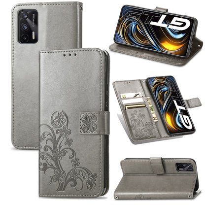 Four-leaf Clasp Embossed Buckle Mobile Phone Protection Leather Case with Lanyard & Card Slot & Wallet & Bracket Function, For OPPO A94 5G / F19 Pro+ 5G / Reno5 Z, For Motorola Moto G Power 2021, For OPPO A54 5G, For OPPO Realme C21                    ...