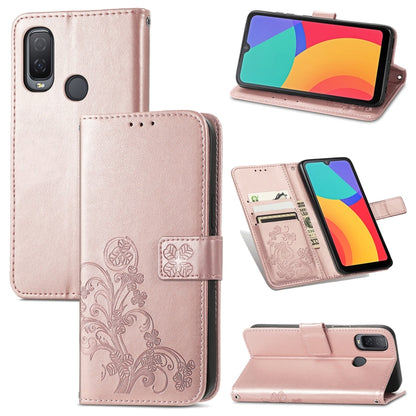 Four-leaf Clasp Embossed Buckle Mobile Phone Protection Leather Case with Lanyard & Card Slot & Wallet & Bracket Function, For OPPO A94 5G / F19 Pro+ 5G / Reno5 Z, For Motorola Moto G Power 2021, For OPPO A54 5G, For OPPO Realme C21                    ...