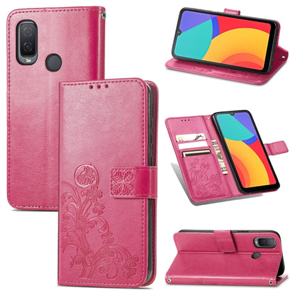 Four-leaf Clasp Embossed Buckle Mobile Phone Protection Leather Case with Lanyard & Card Slot & Wallet & Bracket Function, For OPPO A94 5G / F19 Pro+ 5G / Reno5 Z, For Motorola Moto G Power 2021, For OPPO A54 5G, For OPPO Realme C21                    ...