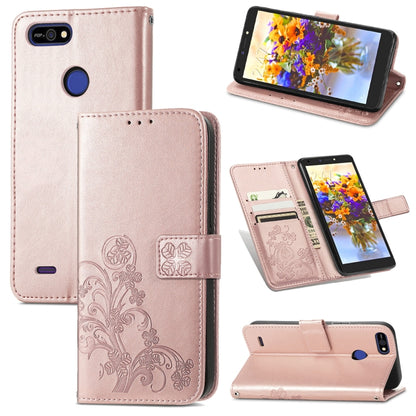 Four-leaf Clasp Embossed Buckle Mobile Phone Protection Leather Case with Lanyard & Card Slot & Wallet & Bracket Function, For OPPO A94 5G / F19 Pro+ 5G / Reno5 Z, For Motorola Moto G Power 2021, For OPPO A54 5G, For OPPO Realme C21                    ...