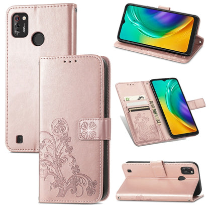 Four-leaf Clasp Embossed Buckle Mobile Phone Protection Leather Case with Lanyard & Card Slot & Wallet & Bracket Function, For OPPO A94 5G / F19 Pro+ 5G / Reno5 Z, For Motorola Moto G Power 2021, For OPPO A54 5G, For OPPO Realme C21                    ...