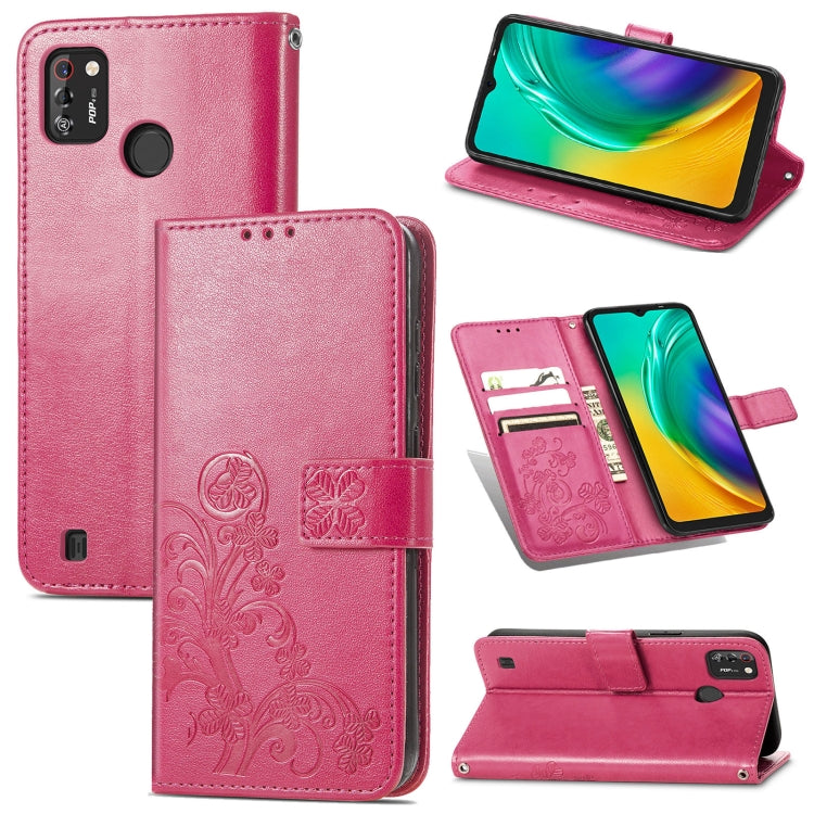 Four-leaf Clasp Embossed Buckle Mobile Phone Protection Leather Case with Lanyard & Card Slot & Wallet & Bracket Function, For OPPO A94 5G / F19 Pro+ 5G / Reno5 Z, For Motorola Moto G Power 2021, For OPPO A54 5G, For OPPO Realme C21                    ...