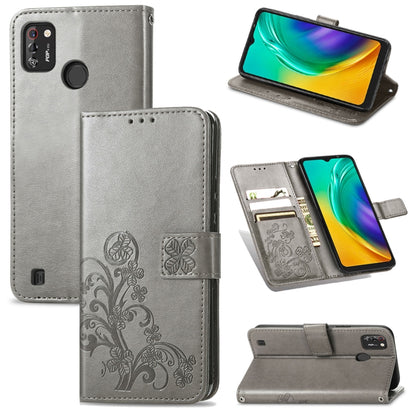 Four-leaf Clasp Embossed Buckle Mobile Phone Protection Leather Case with Lanyard & Card Slot & Wallet & Bracket Function, For OPPO A94 5G / F19 Pro+ 5G / Reno5 Z, For Motorola Moto G Power 2021, For OPPO A54 5G, For OPPO Realme C21                    ...